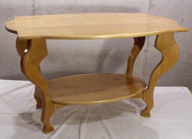 konferenční stolek s nábytkem z borového dřeva palubě - vyrobeno pro bratrance
