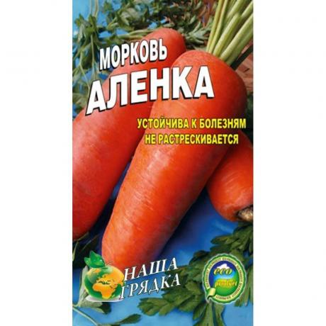 odrůdy mrkve „Alenka“