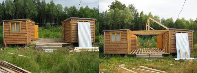 Přivést na začátek dvou obvyklých levné kabin. Foto zdroj: aparo.ru