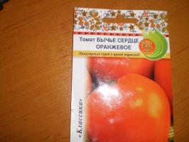„Býčí srdce oranžové“ - oblíbené rajčat odrůdy s světlé barvy!