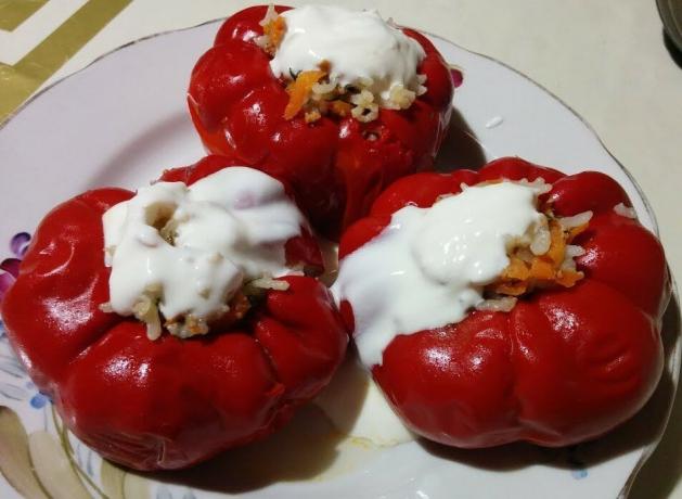 Plněné papriky odrůdy „Gogoshary“
