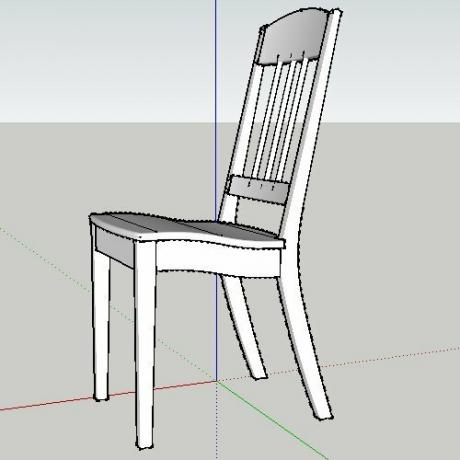 Tato židle konstrukce.