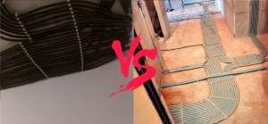 Jaký zapojení lépe - na podlaze nebo na stropě?