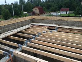Dřevo-beton koupel! Část 2. Překrývání a střecha.