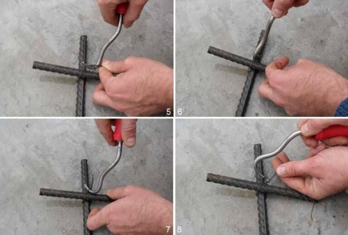 Způsob pletení jednoduchý háčkování pletení kování
