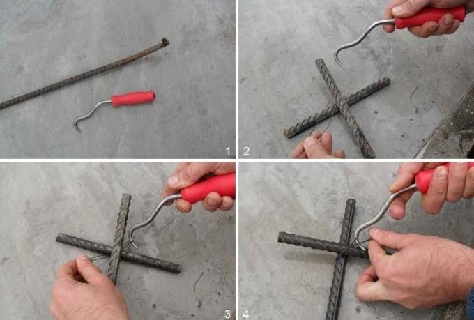 Způsob pletení jednoduchý háčkování pletení kování