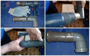 Jak se připojit zbytky PVC potrubí s zkráceného zvonem