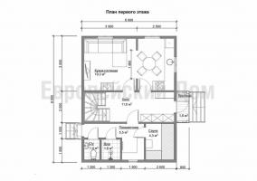 Dům 6x8 s vanou komplexem