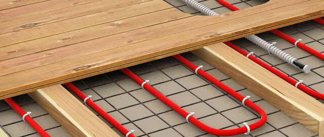 Topného kabelu v rámci systému podlahového